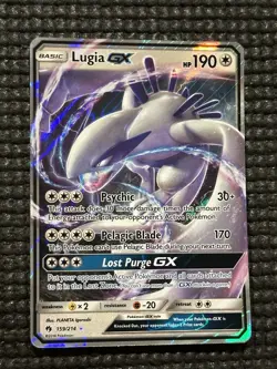 Lugia GX - 159/214 - Pokemon Lost Thunder Sun & Moon Ultra Rare Card NM - Image 3