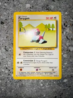 Pokemon TCG Cards Porygon 39/102 Base Set Uncommon - Image 3