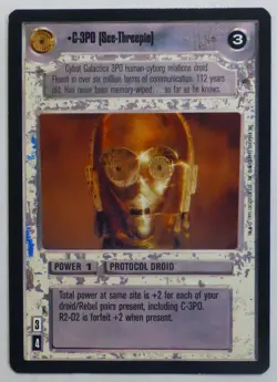 1995 STAR WARS - CCG C-3PO - PREMIERE CARD - Image 1