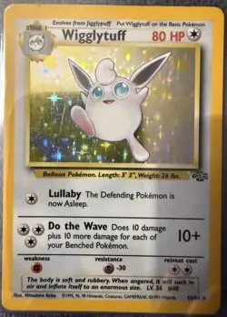 Pokemon TCG Wigglytuff Holo Rare Card Jungle - Image 1