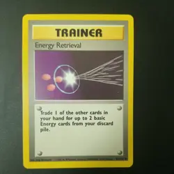 ENERGY RETRIEVAL 81/102 - VINTAGE WOTC Pokemon Card - BASE SET - NM - Image 1