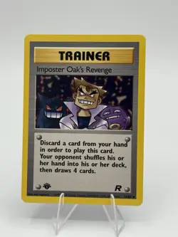 Imposter Oak's Revenge 76/82 Team Rocket 1st Edition Regular Pokemon TCG Card NM - Image 1