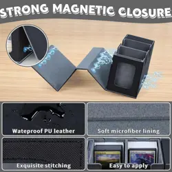 Commander Deck Box for MTG, Card Deck Box with Dice Tray and Display Window - Image 3