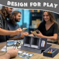 Commander Deck Box for MTG, Card Deck Box with Dice Tray and Display Window - Image 4
