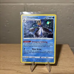 HD SWIRL 🌀 Empoleon 037/172 Cosmos Holo Rare Brilliant Stars Pokemon Card - NM - Image 1