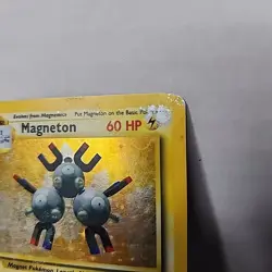 Magneton Base Set Holo Unlimited Rare Card 9/102 LP-MP Condition Pokemon Tcg - Image 3