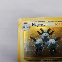 Magneton Base Set Holo Unlimited Rare Card 9/102 LP-MP Condition Pokemon Tcg - Image 4