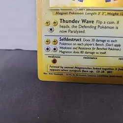 Magneton Base Set Holo Unlimited Rare Card 9/102 LP-MP Condition Pokemon Tcg - Image 5