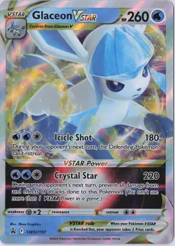 Glaceon VSTAR - Promo SWSH: Sword & Shield Promo Cards SWSH197 NM - Image 1