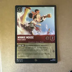 Minnie Mouse - Pirate Lookout Disney Lorcana Promo Cards Cold Foil - Image 1