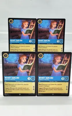 Disney Lorcana Wendy Darling - Authority on Peter Pan 158/204 Inklands 4 Cards - Image 1