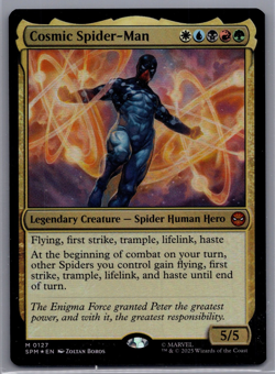 MTG Cosmic Spider-Man FOIL NM Regular Marvel Spider-Man - Image 1