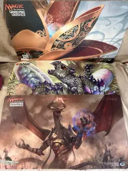 Lot of 3 Magic The Gathering Playmats - Image 1