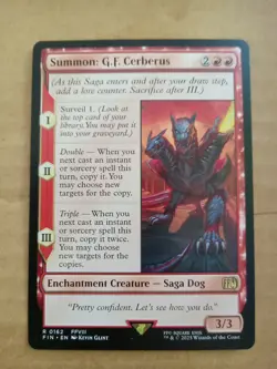 Summon: G.F. Cerberus Final Fantasy Regular Mint Pack Fresh!! - Image 1