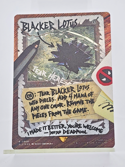 Blacker Lotus #869 Rainbow Foil - Deadpool Secret Lair Drop Foil - NM/M - Image 1
