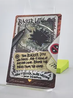 Blacker Lotus #869 Rainbow Foil - Deadpool Secret Lair Drop Foil - NM/M - Image 3