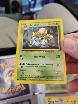 Pokemon TCG Ivysaur Base Set 30/102 Regular Unlimited Uncommon 73 - Image 1
