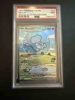 Pokemon Mew EX 232/091 PSA 9 Mint Paldean Fates Bubble Mew 2024 PAF - Image 1