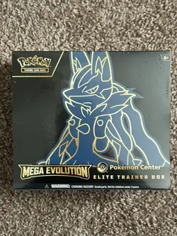 Pokemon Mega Evolution Pokemon Center Elite Trainer Box Mega Lucario ETB In hand - Image 1