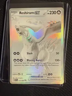 Pokemon TCG Reshiram EX #173 White Flare Ungraded Excellent Condition English - Image 1