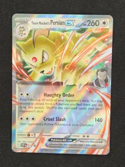 Pokemon - Team Rockets Persian 218 Promo - Destined Rivals Tin - Holo Foil - Image 1