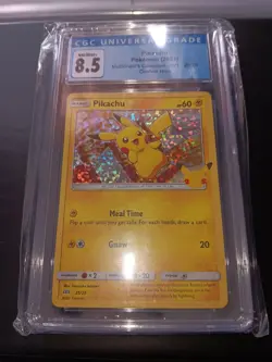 2021 Pokemon TCG Pikachu McDonald's Collection 25/25 Confetti Holo NM/M+ CGC 8.5 - Image 1