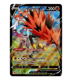 Galarian Zapdos V TG19/TG30 Astral Radiance Trainer Gallery Pokemon TCG - Image 1