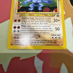 Pokemon 2000 Machamp Black Star Promo 43 - New - NM/MT (Never Played) - Image 2