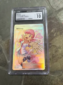 2018 Pokemon Sun & Moon Lost Thunder Whitney 214 FA CGC 10 - Image 1