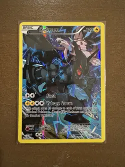 Pokemon TCG Zekrom XY76 Full Art Black Star Holo 2015 Promo #XY76 Excellent - Image 1