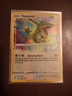 Pokemon Sword & Shield Vivid Voltage Rayquaza 138/185 Amazing Rare NM - Image 1