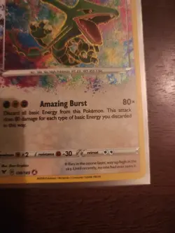 Pokemon Sword & Shield Vivid Voltage Rayquaza 138/185 Amazing Rare NM - Image 4