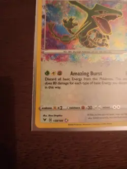 Pokemon Sword & Shield Vivid Voltage Rayquaza 138/185 Amazing Rare NM - Image 5