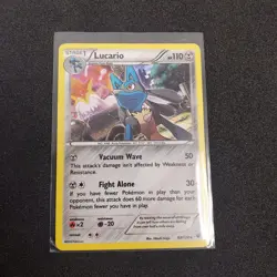 Lucario - 63/124 - Holo Rare - XY Fates Collide - Pokemon TCG NM - Image 1