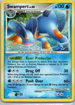 Pokemon TCG Swampert 12/147 Supreme Victors Holo MP - Image 1