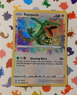 Pokemon TCG Rayquaza 138/185 Amazing Rare Vivid Voltage English 2020 Holo - Image 1