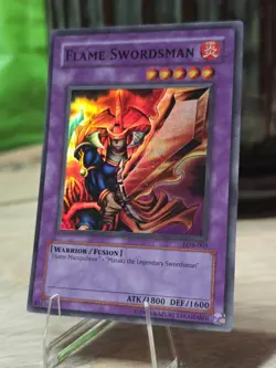 ☄ YuGiOh FLAME SWORDSMAN Super Rare * LOB-003 * VLP - Image 1
