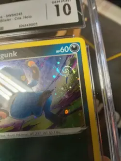 SWIRL CGC GEM MINT 10 Pokemon Card Croagunk SWSH 245 Promo Lost Origin - Image 2