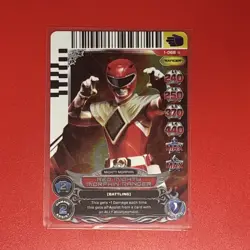 2013 Saban's Power Rangers - Action Card Game Red Mighty Morphin Ranger #1-068 - Image 1
