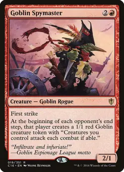 Goblin Spymaster Commander 2016 HEAVILY PLD Red Rare MAGIC MTG CARD ABUGames - Image 1