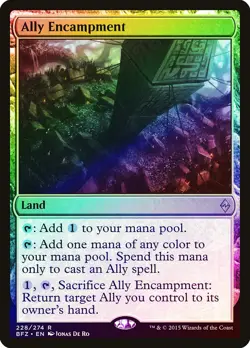 Ally Encampment FOIL Battle for Zendikar PLD Land Rare MAGIC CARD ABUGames - Image 1