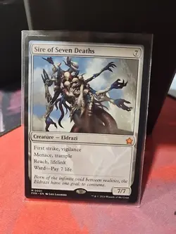 Sire of Seven Deaths FDN Foundations MTG Mythic Card M/Nm Condition - Image 1