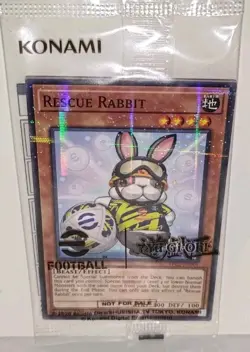 Yu-Gi-Oh Rescue Rabbit E-Football Limited Edition Card EFC1-EN001 SEALED NM/M - Image 1