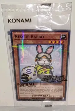 Yu-Gi-Oh Rescue Rabbit E-Football Limited Edition Card EFC1-EN001 SEALED NM/M - Image 2