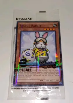 Yu-Gi-Oh Rescue Rabbit E-Football Limited Edition Card EFC1-EN001 SEALED NM/M - Image 3