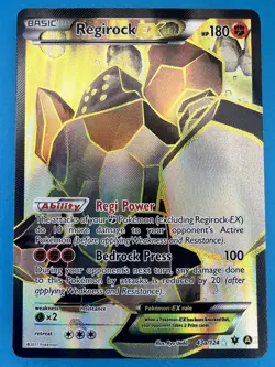 Regirock EX 43a/124 Alt Art XY Premium Trainer Collection Promo Pokemon Card - Image 1