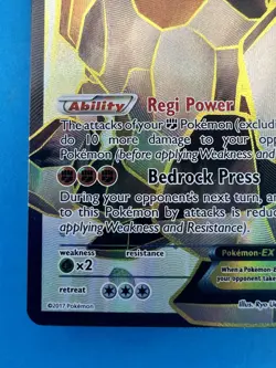 Regirock EX 43a/124 Alt Art XY Premium Trainer Collection Promo Pokemon Card - Image 4