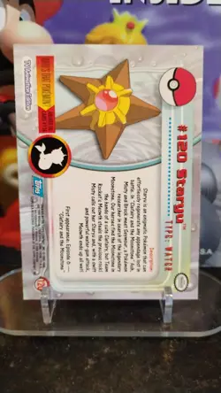 STARYU Series 3 TV Animation Ed. POKEMON Non-Holo 2000 TOPPS Trading Card #120 - Image 2