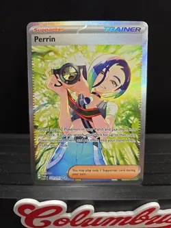 Pokemon TCG Perrin Card 220/167 Twilight Masquerade Special Illustration Rare - Image 1