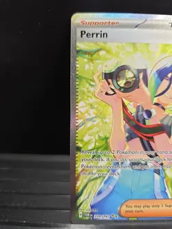 Pokemon TCG Perrin Card 220/167 Twilight Masquerade Special Illustration Rare - Image 2